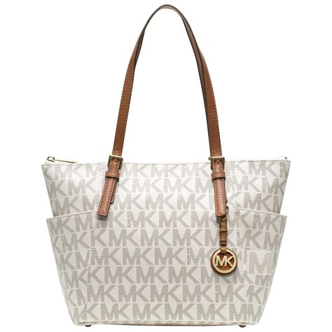 michael kors white tote handbag|michael kors satchel handbags black.